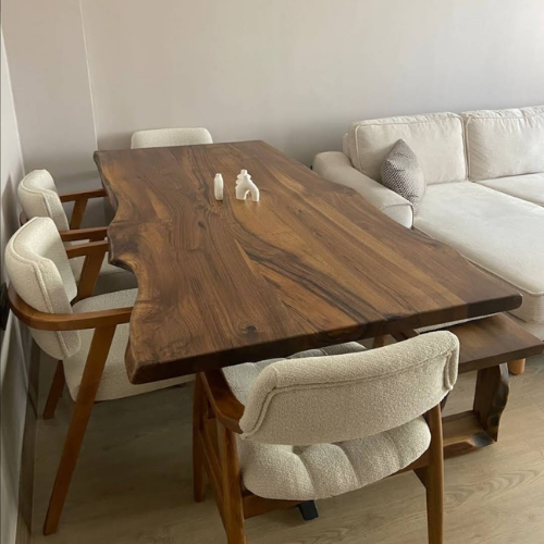 Ceviz X Model Yemek Masası Takımı